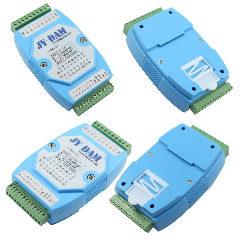 DAM0404D-YD Modbus protocol 4 triode outputs 4 digital inputs IO / DO 4