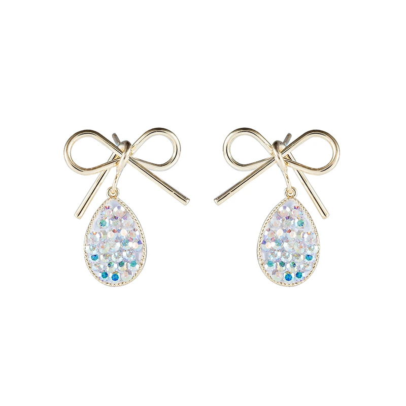 

Fashion AB Crystal Jewelry S925 Sliver Stud Earring Wholesale Allergy Female Wholesale Accessories Gold Plated Women's Gifts