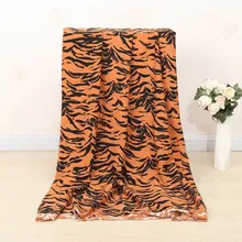 Зебра шифон тканевый креп рубашка большого размера модная подкладка для платья ткань шифоновая ткань материал для шитья самодельный 1 ярд