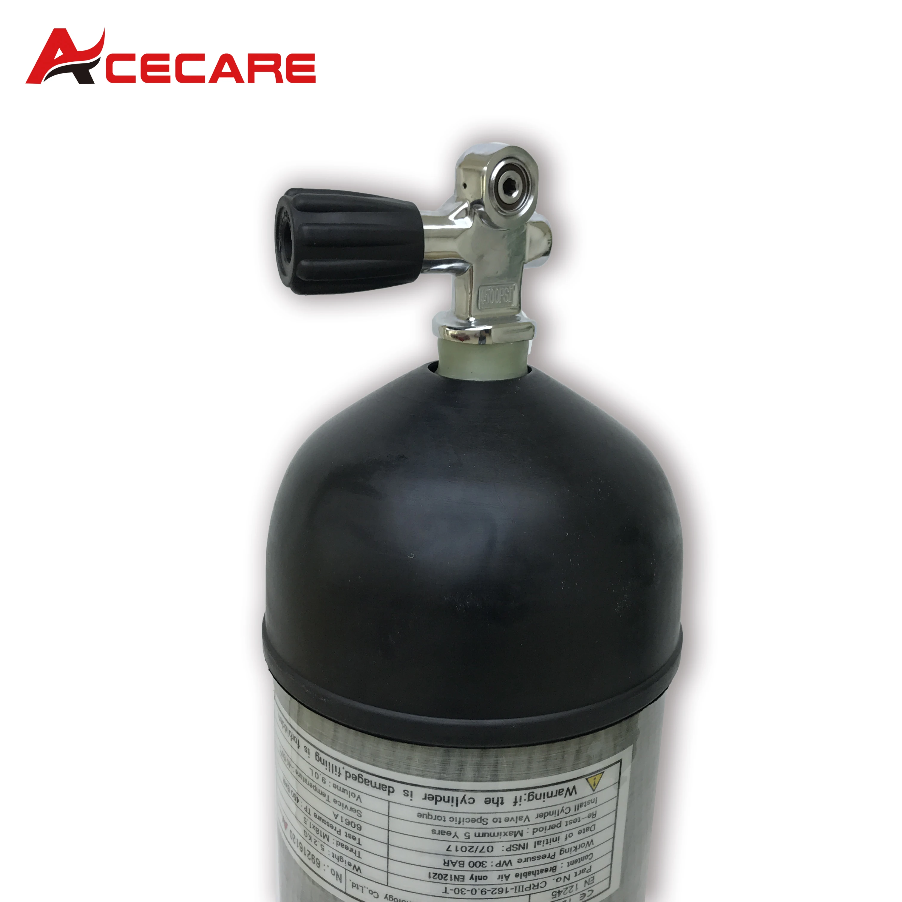 AC109591 Acecare 9L PCP цилиндры из углеродного волокна ВВС Кондор Пейнтбол сжатого воздуха Танк пневматическая винтовка с резиной и дайвинг клапан