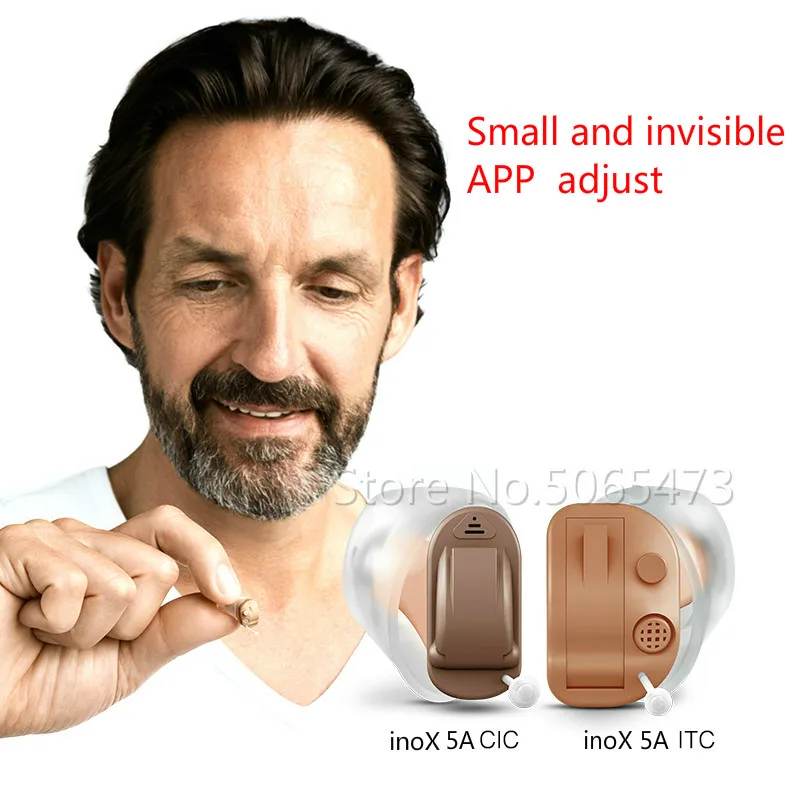 

Siemens REXTON 8 Channels Digital Invisible CIC Hearing Aid inoX 5A CIC/inoX 5A ITC Signia Smartphone APP Fit Dry Case Manual