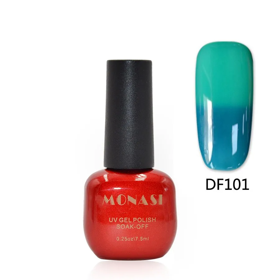 Thermo Varnish Changing Gel Nail Polish Soak Off UV Nail Gel Lacquer UV/LED Gel Temperature Varnish Gel Long Lasting - Цвет: DF101