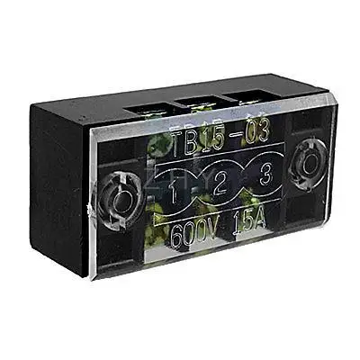 

600V 15A Double Row Covered 3 Positions Terminal Barrier