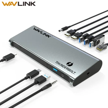

Thunderbolt 3 USB C 4K Display Docking Station Gigabit Ethernet laptop Docking Station 8K Dual DisplayPort For Windows Mac OS X