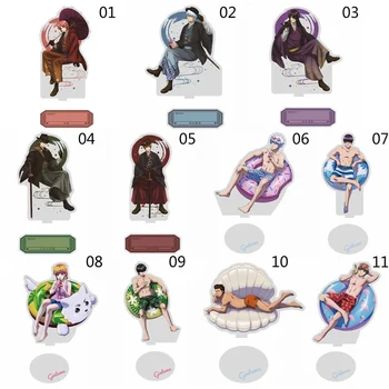 

Anime Gintama Sakata Gintoki Acrylic Stand Model Toys Two-sided Action Figure Pendant Toy Gift