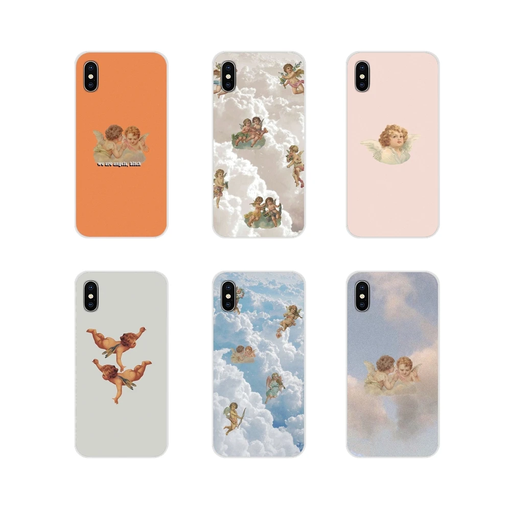 Accessories Cases Covers Vintage Style Cute Little Angel For Samsung A10 A30 A40 A50 A60 A70 M30 Galaxy Note 2 3 4 5 8 9 10 PLUS | Мобильные
