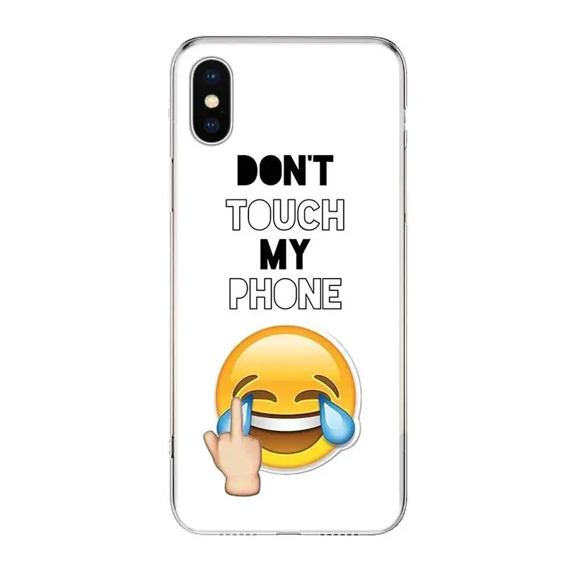 Dont Touch My Phone Чехол для телефона для iPhone 11 Pro 7 6X8 6S Plus XS MAX+ XR 5S SE 10 Ten Art TPU Coque Capa Shell - Цвет: TW116-1