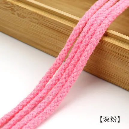 5mm Cotton Rope Craft Decorative Twisted Cord Rope for Handmade Decoration DIY Lanyard Ficelles Couleurs Thread Cord 5yards