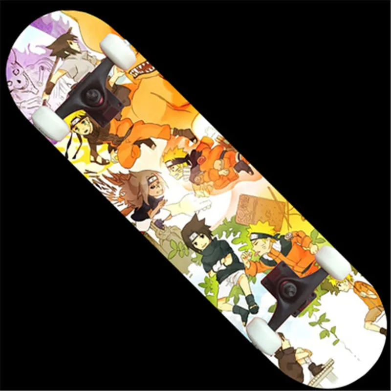 and Sakura Themed HandPainted Skatboard. Sasuke Naruto Paintings Wall