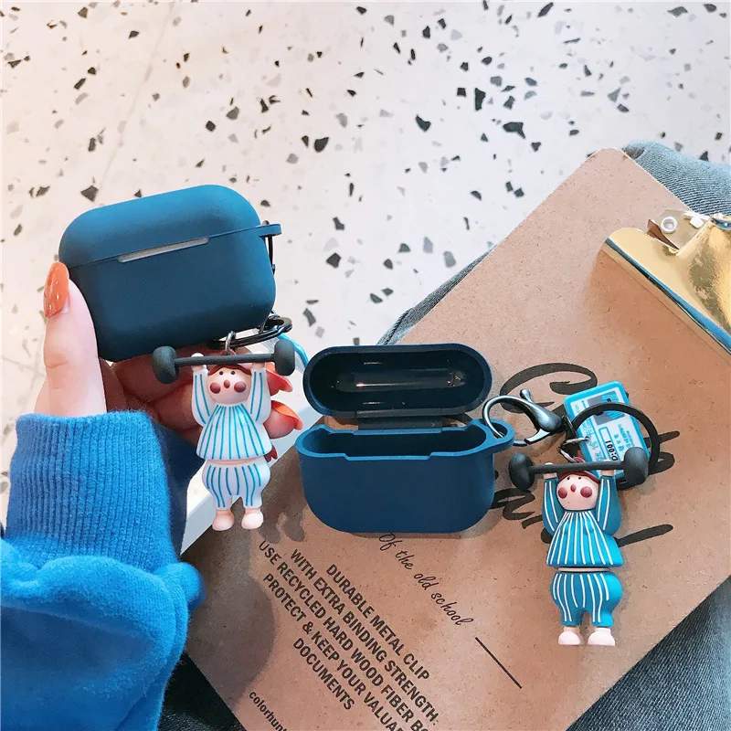  For Airpods Pro Case Silicone Cute Athletes Cartoon Headphone/Earpods Cover For Apple Air pods Pro Case