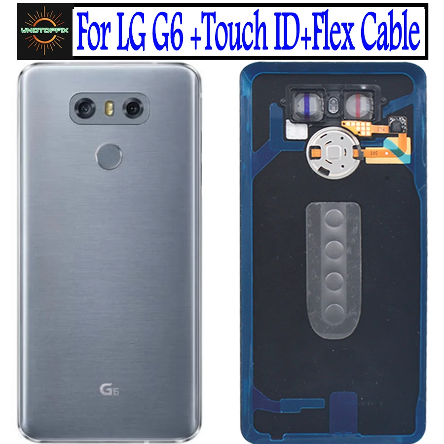 Новая задняя крышка для LG G6 Крышка батарейного отсека Корпус стекло H870 H871 H873 LS993 +