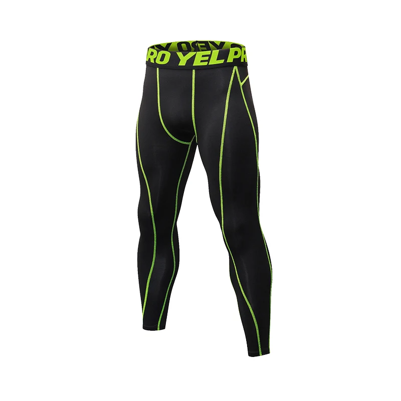 

Compression Men Fitness Running Tight Leggings Breathable Basketball Training Pants Quick Dry Elastic Jogging Workout Trousers