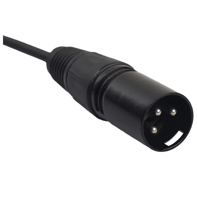 3,5 мм(1/8 дюймов) стерео штекер XLR 3-контактный разъем Micro USB кабель, 10 футов черный