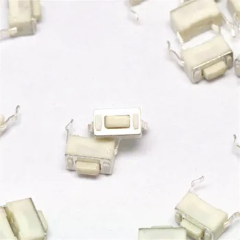 

100pcs Tact Switch 3x6x4.3mm DIP 2Pin Push button 3*6*4.3mm Tactile Switches white 3x6x4.3h