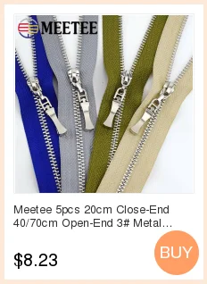 Meetee 8#15# резиновые молнии открытый конец 20-150 см молния пуховик пальто двойные ползунки для шитья одежды ремонт портной аксессуар