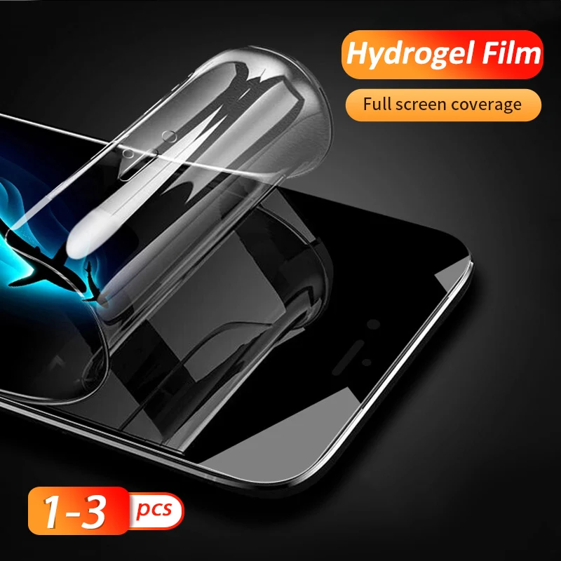 

Screen Protector For IPhone 11 PRO X 6 6s 7 8 Plus XR XS MaxHydrogel Soft Film For IPhone 7 8 Plus XR XS Max Protector Film