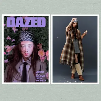 

KPOP BP Jisoo DAZED October Magazine Poster Wall Decor Poster Roll Package