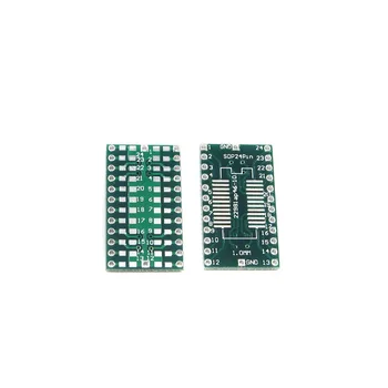 

10PCS SOP24 SSOP24 TSSOP24 to DIP24 PCB Pinboard SMD To DIP 0.65mm/1.27mm to 2.54mm Pin Pitch PCB Board Converter Socket