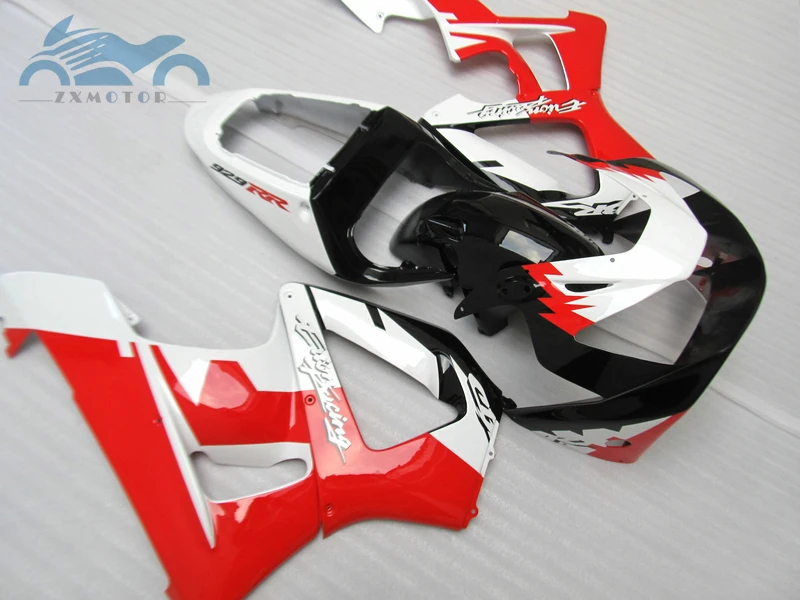 Высококачественный Комплект обтекателя впрыска, пригодный для Honda CBR900RR929 2000 2001 CBR 900RR929 00 01 ABS обтекатель наборы красный черный белый PP02