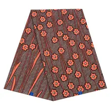 Новое поступление Мода хлопок африканский цветочный принт настоящий голландский воск ткань настоящий воск из Анкары