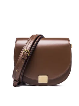 

2020 New Fashion Handbags Vintage Wide Straps Saddle Bag Shoulder xie kua bao