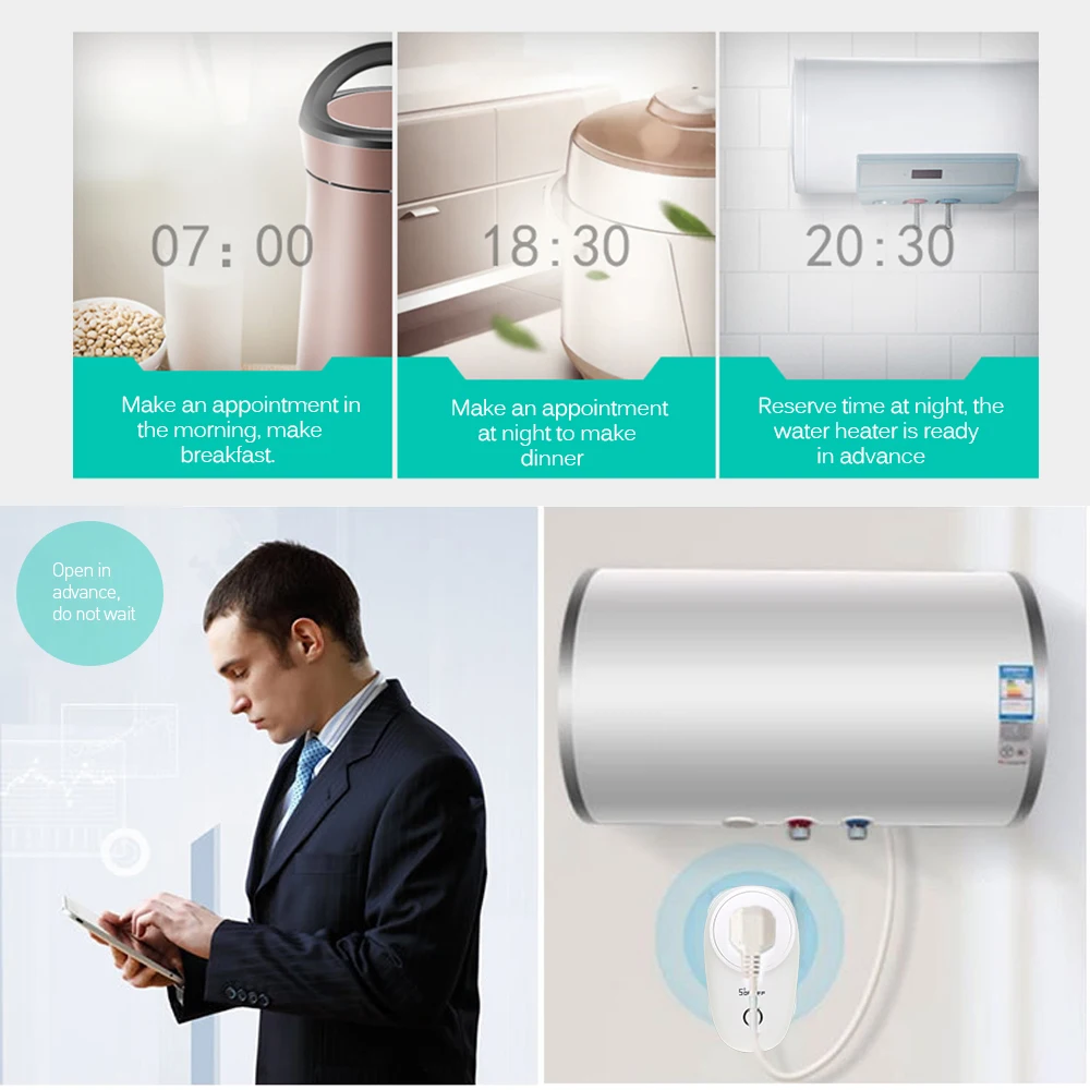 SONOFF S26 беспроводной WiFi умный штекер ЕС 220 В Wifi переключатель/розетки работает с Ewelink Alexa Google Home IFTTT умный дом автоматизация