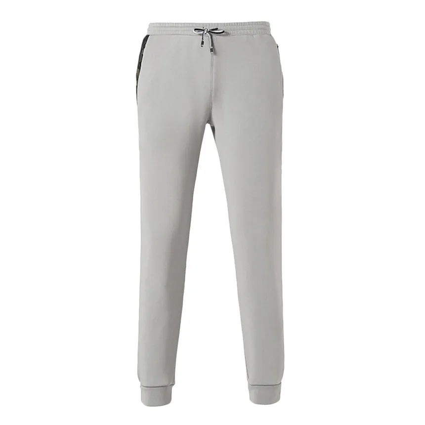 Gray KLV брюки мужские зимние спортивные брюки с эластичным поясом однотонные плотные теплые длинные брюки повседневные удобные брюки - Цвет: Gray