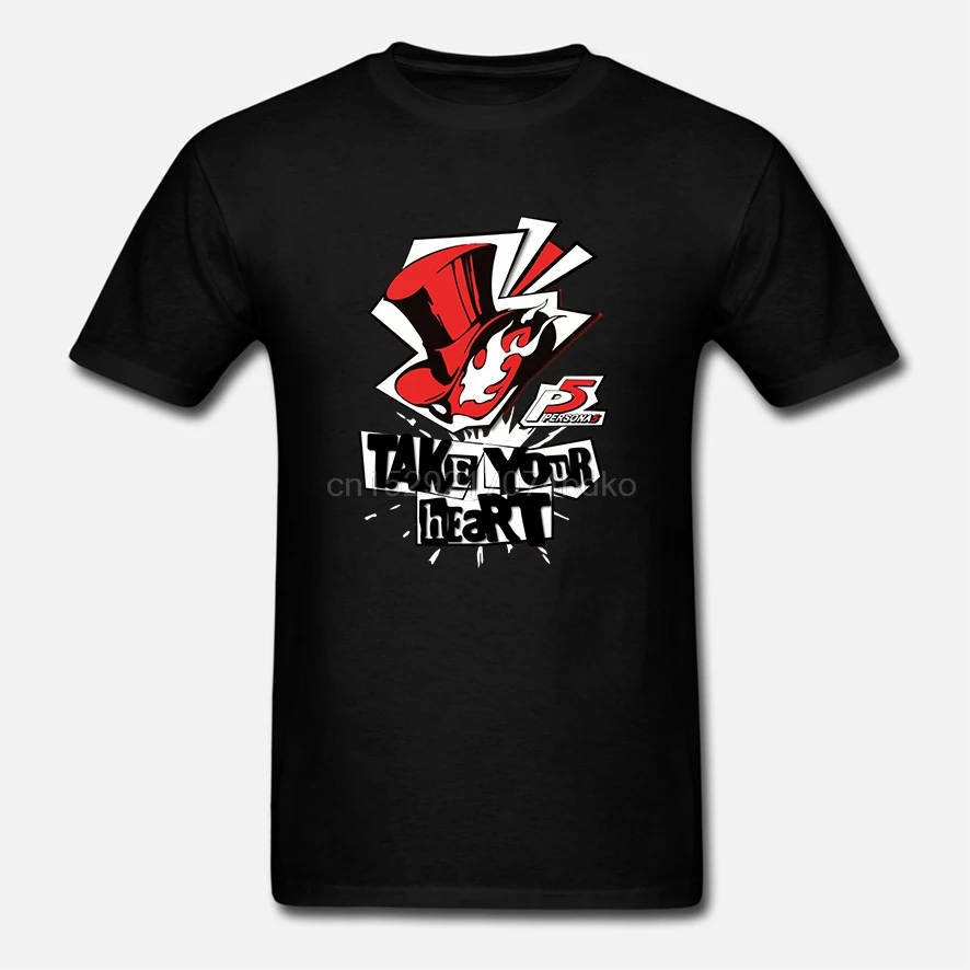 Мужская футболка Persona 5 Take Your Heart T рубашка wo футболки | одежда