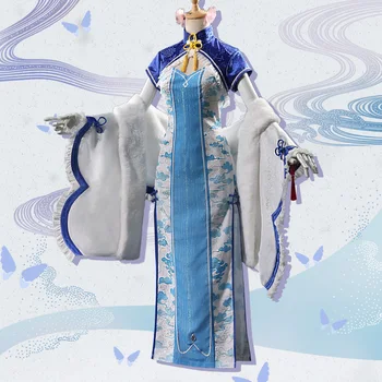 

Anime Vocaloid V Hatsune Miku Cheongsam Dress Uniform Jasmine Outfit Cosplay Costume Women Halloween Carnival Free Shipping 2020