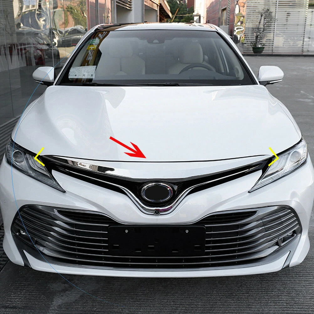 Подходит для Toyota Camry покрытие автомобиля ABS хромированный передней панели двигателя Гоночная машина решетка капюшон stick крышкой Отделка 1 шт
