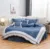 100% Cotton Round Bed 4 PCS set Romantic Embroidery Pillowcase & Duvet Cover Fitted Sheet and Bed Skirt 200cm 220cm 