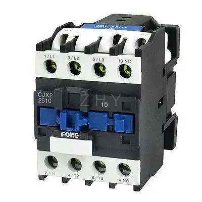 

380V Coil Motor Controler AC Contactor 3 Pole 3P NO 660V 18A CJX2-2510