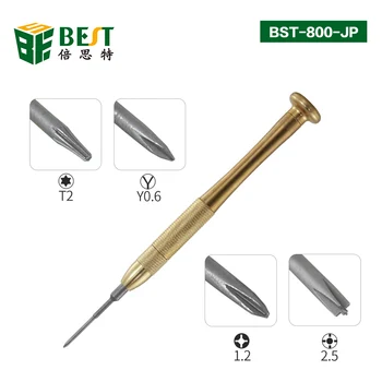 

BST-800-JP 4 in 1 mobile phone laptop repairing tools Y0.6 Philps PH2.5 T2 hand screwdriver with precision screwdriver bit