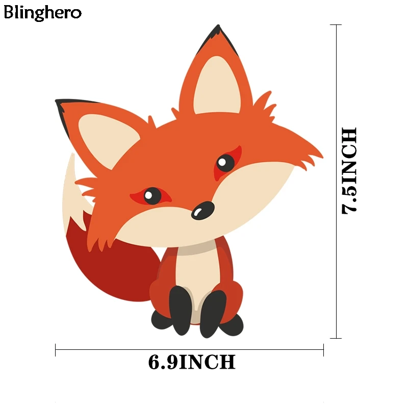 Blinghero лиса теплопередача патч стикер s Мультфильм Тепловой Патч железная наклейка термопресс костюм аксессуар для детей BH0366