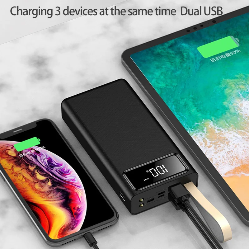 TUOSHIKE 30000mAh power Bank Быстрая зарядка Внешнее зарядное устройство для Iphone 7 8 XS Max Xiaomi samsung huawei портативное зарядное устройство