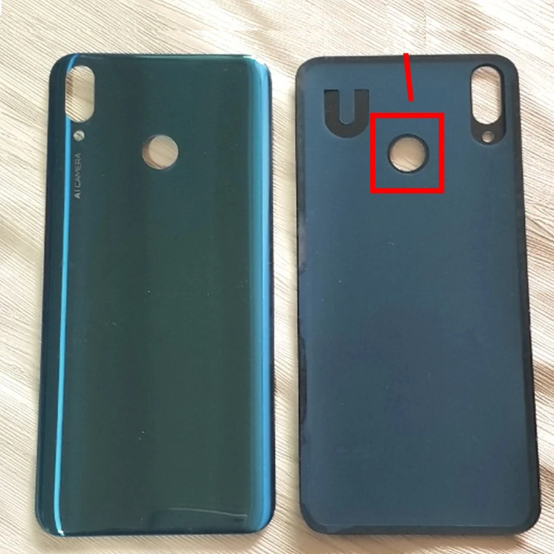 Корпус для huawei Y9 /Enjoy 9 Plus батарея задняя крышка стеклянная панель Задняя крышка корпус дверь Enjoy 9 Plus запасные части для ремонта - Цвет: Зеленый