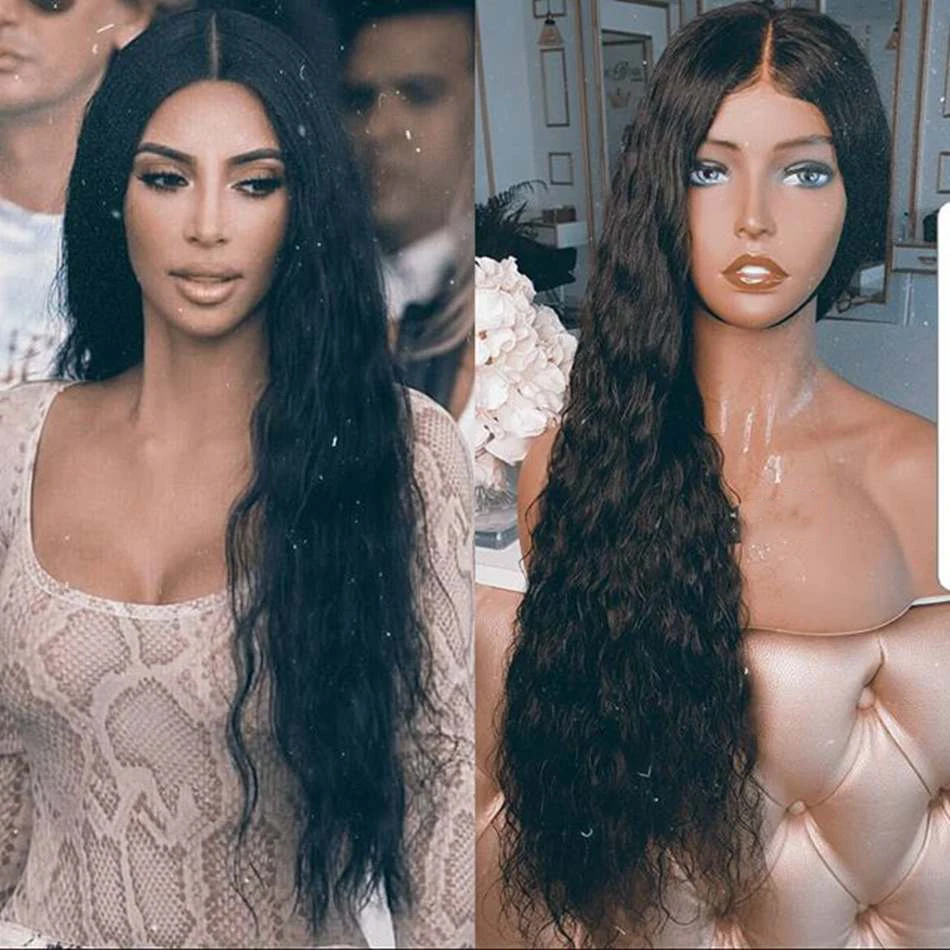 

Loose Curly Black Wig 180% Density Glueless Heat Resistant Synthetic Lace Front Wig With Baby Hair Long Wigs For Black Women