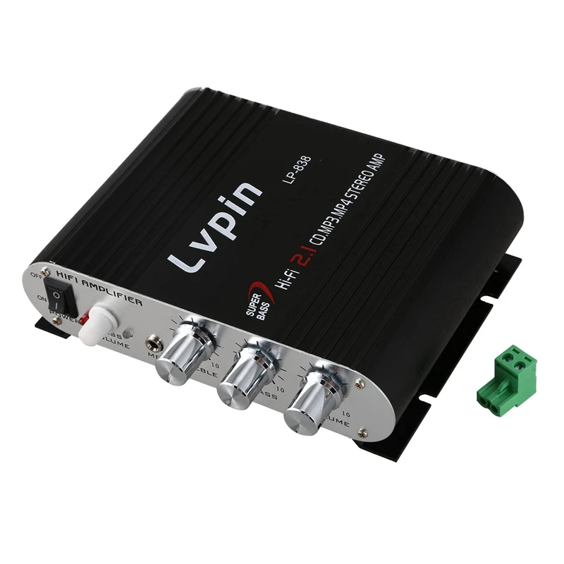 Топ LVPIN 12 В 200 Вт Мини Автомобильный радиоканал 2 дома супер бас Hi-Fi стерео усилитель mp3-плеер