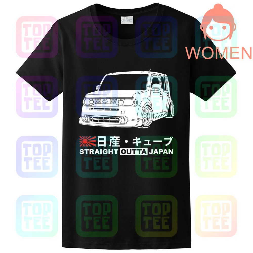 Women Black Футболка GT-shirt Nissan Cube Z12 - Цвет: Women Black