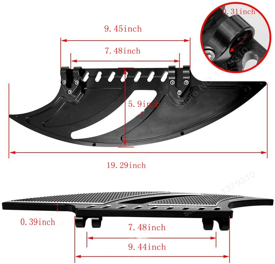 Мотоциклист растягивается половицы полое лезвие педали Tomahawk подножки мужские Крепление-стиль для Harley Touring Road King Softail