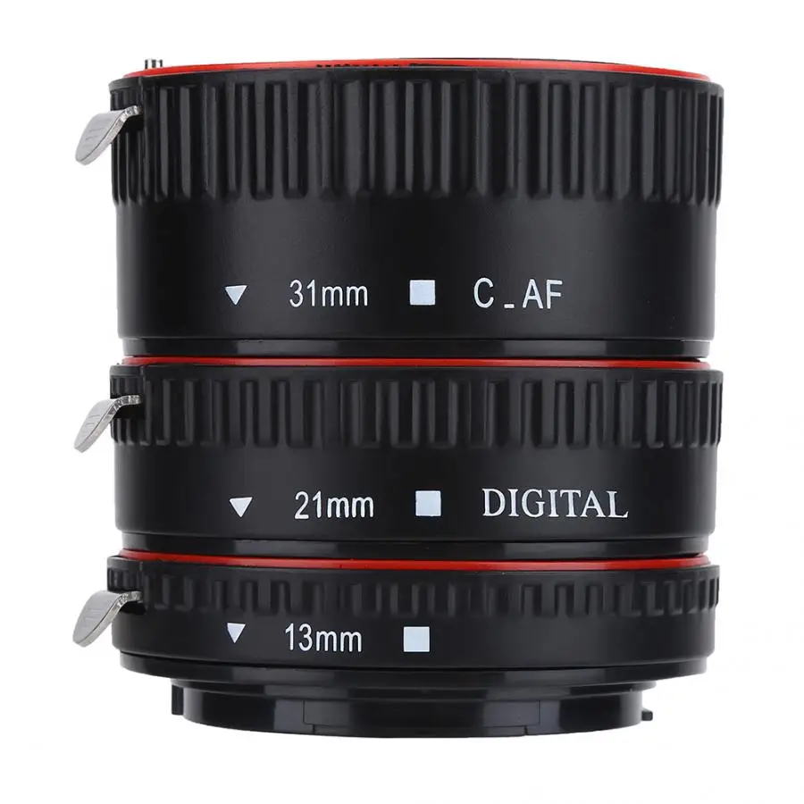 Auto Focusing Macro Extension Lens Adapter Tube Rings Set 13/21/31mm