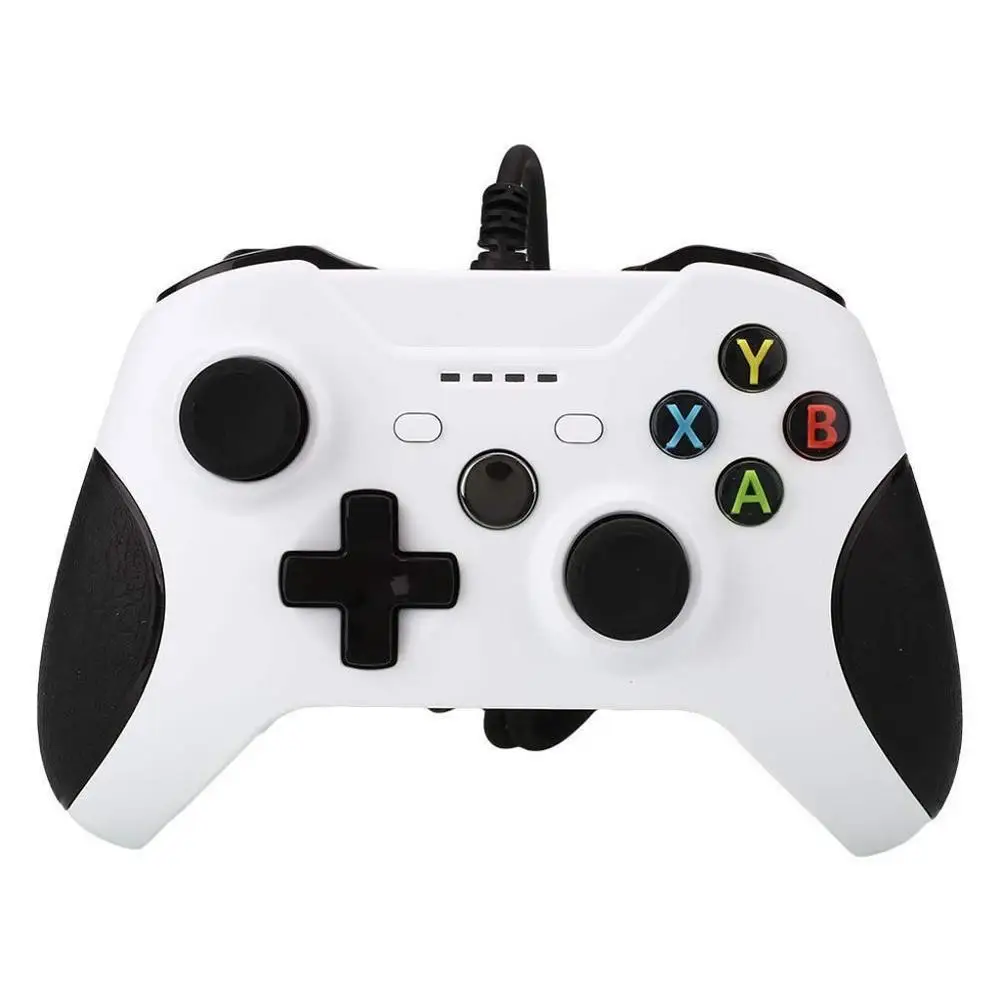Белый USB проводной контроллер для microsoft Xbox One контроллер геймпад для Xbox One тонкий ПК Windows мандо для Xbox one джойстик - Цвет: Белый