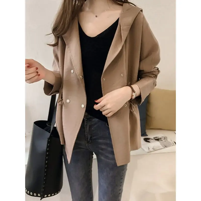 

2019 Spring Autumn New Women's Casual Trench Coat Slim Vintage Outwear Sashes Chic Cloak Female Windbreaker Korean Overcoat