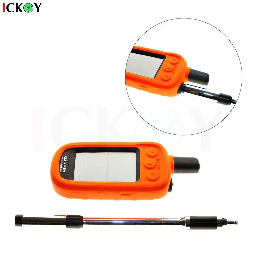 Antena Telescópica Dupla Telescópica Extensível Sma-macho Gps Portátil Garmin Alpha 100 Alpha100 Capa de Proteção de Silicone