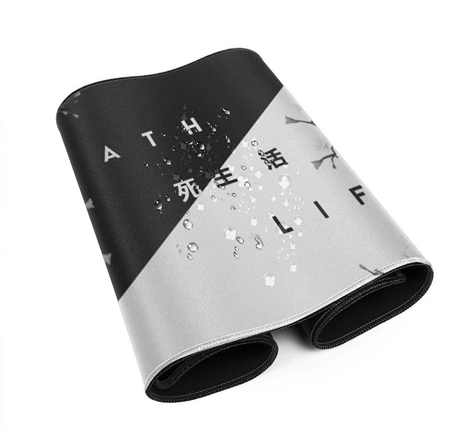 Black and White Cherry Blossom Mousepad Custom Home Computer Keyboard Pad Desk Mat Laptop Soft Anti-slip Table Mat XXL