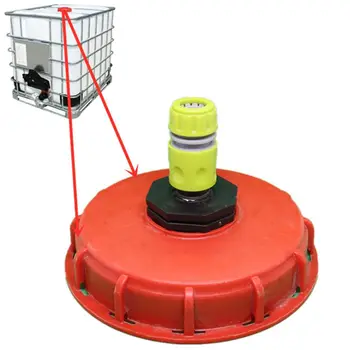 

Plastic IBC Tank Cap Cover Lid Bung Adapter with Water Injection Connector Plug