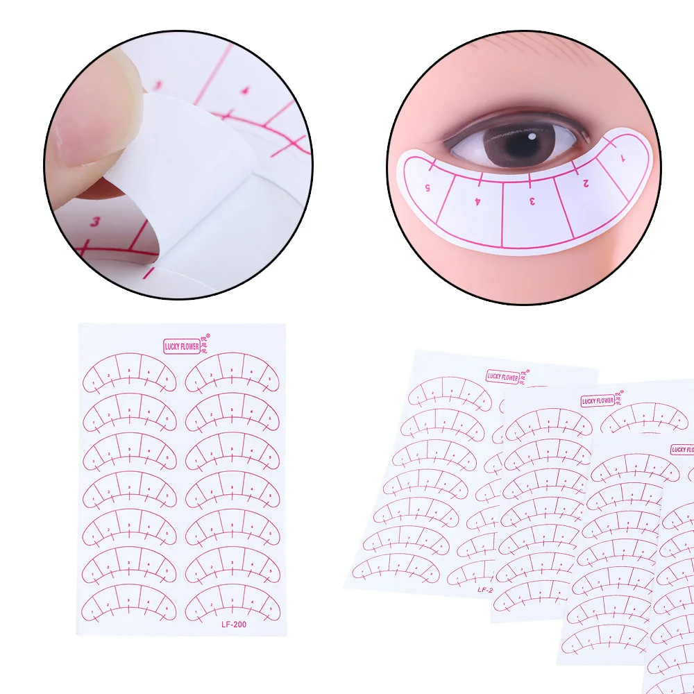 

14PCS Grafting Eyelash Scale Paper Pad Training Patch Under Eye Tips Lash Cosmetic Extension Useful Eye Makeup Accessory Tools