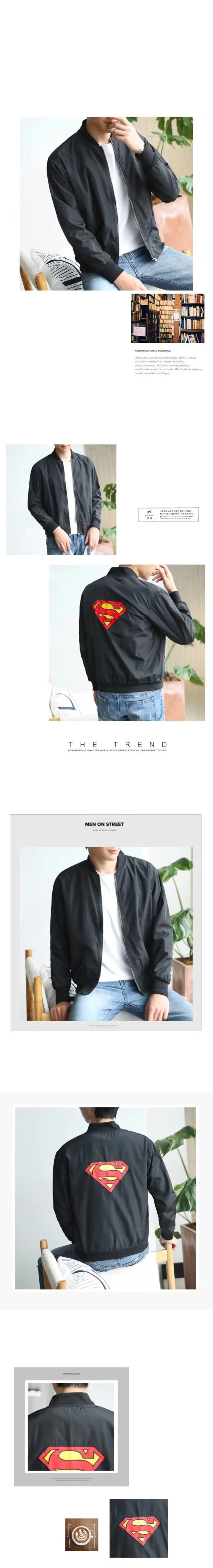 Autumn New Style MEN'S Jacket Embroidered Casual Baseball Uniform Stand Collar Slim Fit MEN'S Coat Tops