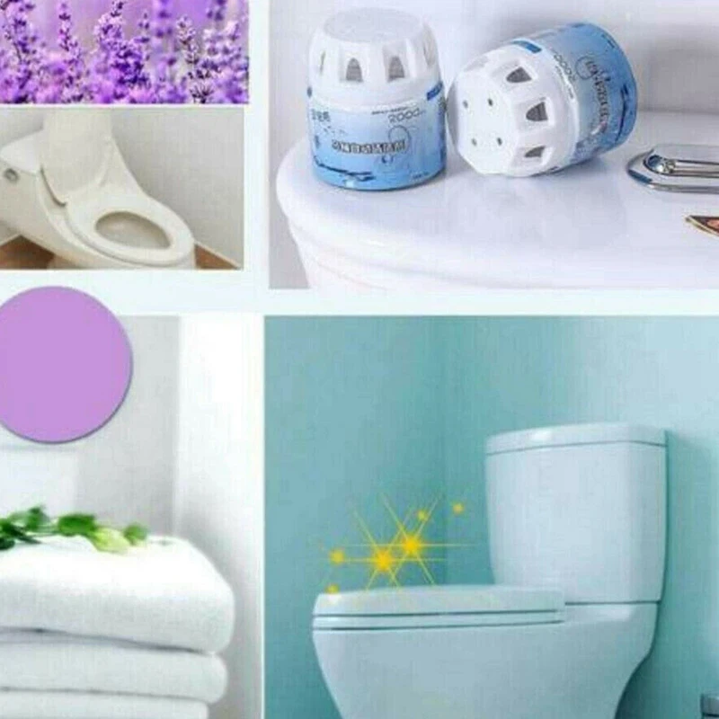 Автоматический очиститель для туалета Magic Flush Bottled Helper Blue Bubble Amazing Home Cleaning