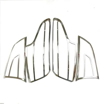 

For Nissan Qashqai 2016 2017 2018 ABS Chrome Rear Trunk Headlight Tail Light Lamp Cover Trim Styling Garnish Bezel Molding